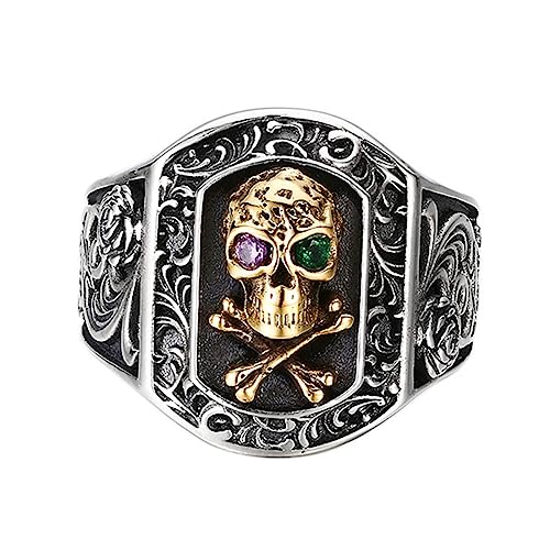 Bague homme argent S925 tête de mort cadeau d'anniversaire original