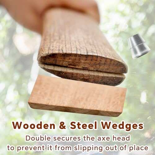 image for XQSL Axe Handle Replacement, 17in Hatchet Handle Replacement, Wood Rep