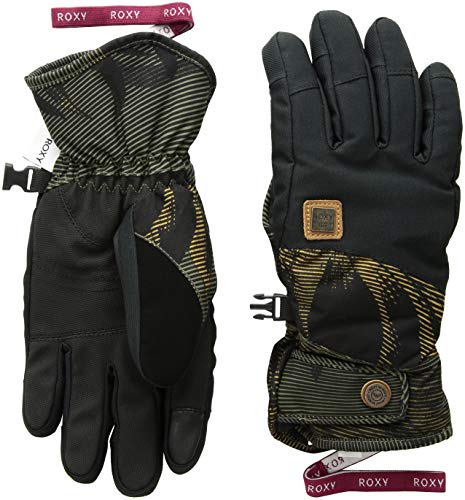 Roxy Vermont Gloves Four Leaf Clover/Swell Flowers LG