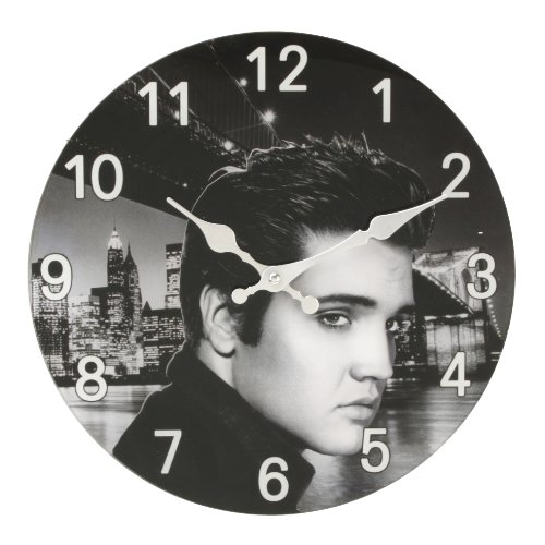 Widdop - Orologio da Parete con Motivo Elvis