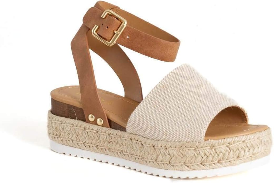 soda womens valett open toe casual ankle strap sandals