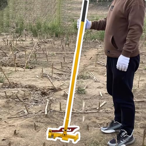 杭抜き 木の切り株/トウモロコシの茎用の頑丈なフェンス支柱引き抜き工具、 雪止め杭/鋼管用の金属製支柱取り外し器具、 苗木引き抜きクランプ