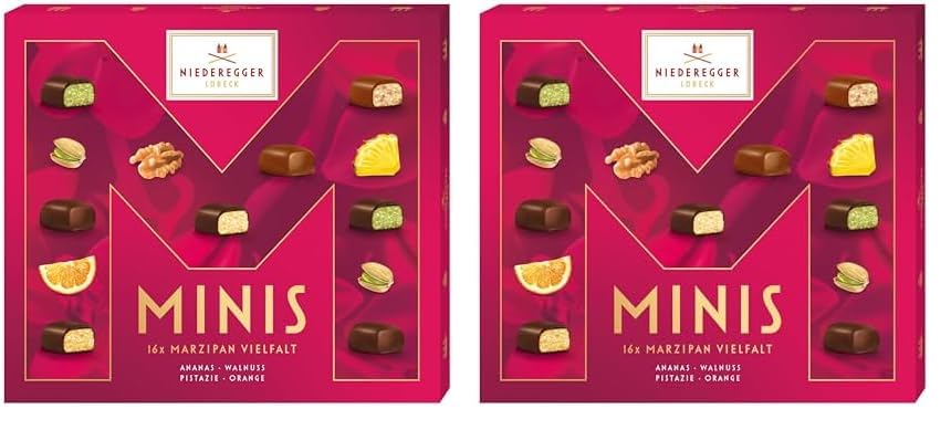 Niederegger Minis Marzipan Vielfalt 112g (Packung mit 2)