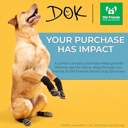 Dok DOK-TT-PNKM Tigertoes Premium Non-Slip Dog Socks thumb #4