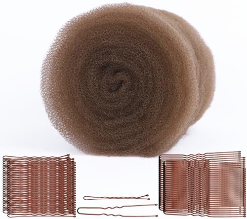 FEUNLEM Hair Sponge for Updo & Volume Bumps Tool, Hair Filler for Thin Hair, Padding for Updo, Salon Must-Have, Light Brown