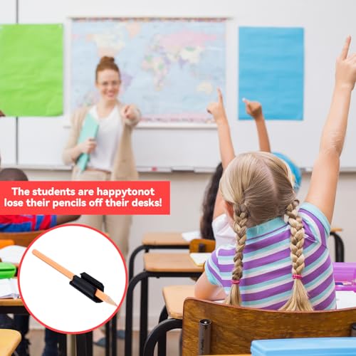 CIATBYYJ 6 Stück Silikon Stifthalter Selbstklebend,Selbstklebend Stifthalter für den Schreibtisch,Flexibler Stifthalter und Marker-Clip für Klassenzimmer, Büro, Schreibtisch,Whiteboard