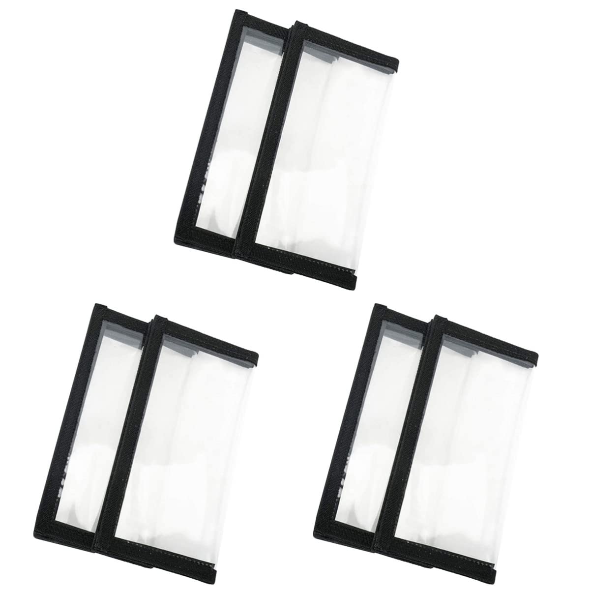 VICASKY 3sets 2pcs Transparent Bait Protector Covers for Fishing Lure Storage Durable Fish Hook Protective Sleeves Easy Open for Quick Selection Fishing Accessories 2pcs*3