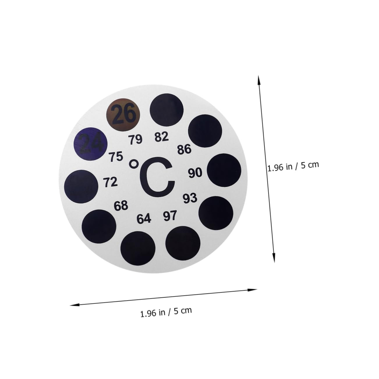 Yardwe 2 Pcs Digital Fish Tank Thermometer Sticker Adhesive Strip for Pet Fish Tanks Instant Read Aquarium Temperature Indicator Easy to Apply Celsius Scale Thermometer for Wine Jar