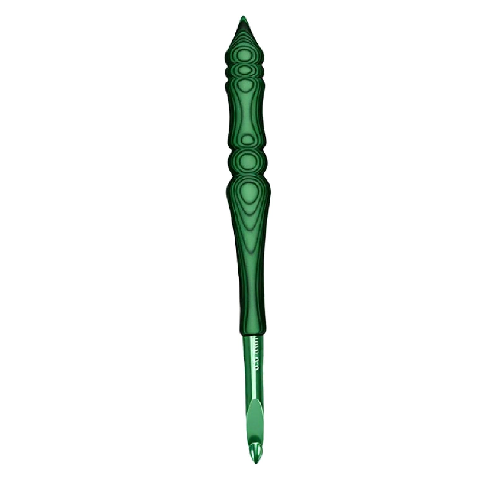 GOWENIC Set de Ganchillos Ergonómicos de Aluminio 8 Piezas | Agujas con de Madera de 3,0-7,0 Mm para Bufanda de Ropa