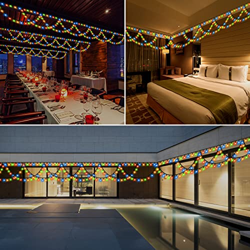 40' 380-LED Color Changing Christmas String Lights w/ 8 Modes Multi $14.39 - White - image 5
