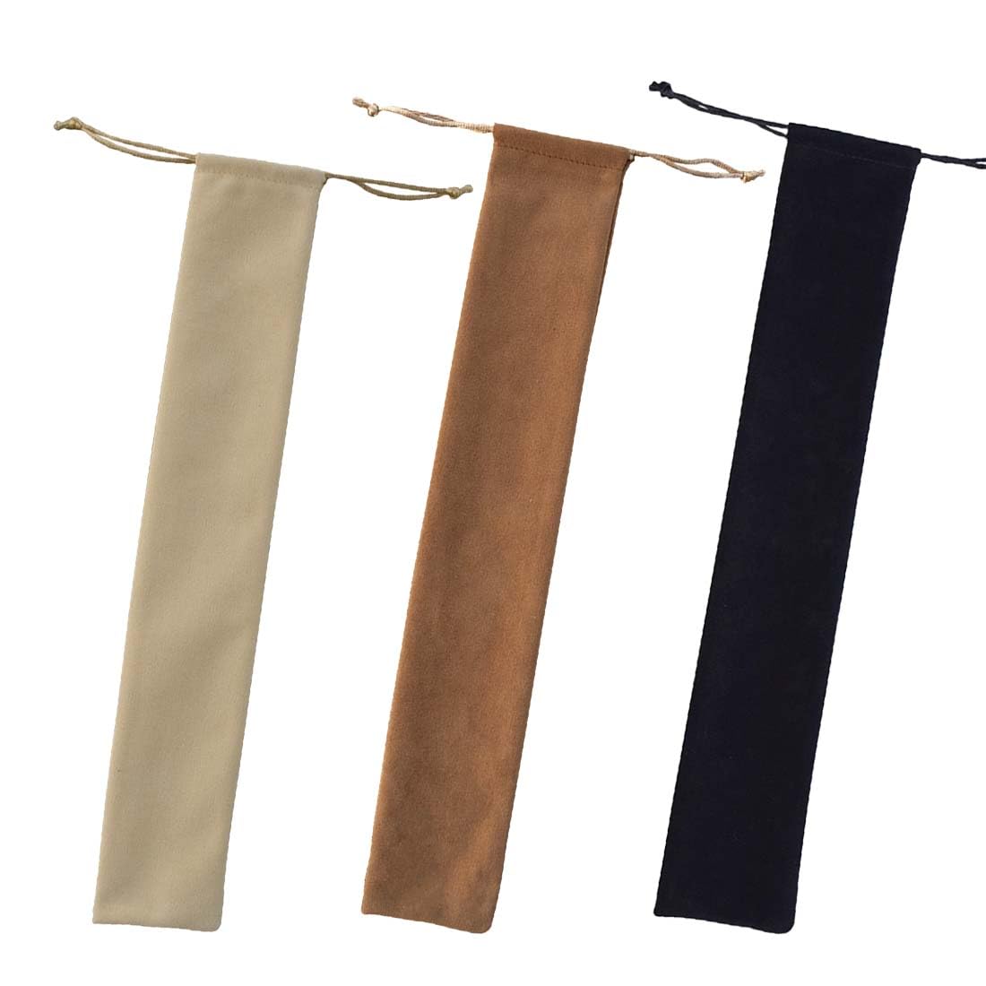 3 Pièces Housse Flûte À Bec Soprano, Étui pour Flûtes, Flûte À Bec Soprano Etui, Idéal pour Flûtes, Clarinettes, Baguettes, Harmonicas, Cucurbitacées(36X6Cm)