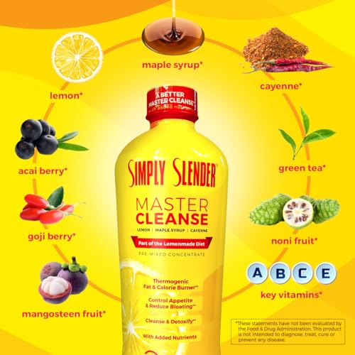 Master Cleanse, Weight Loss Supplement, Appetite Suppressant, Detox, Maple Syrup, Cayenne Pepper & Lemon Juice, Lemonade Diet, Nutrients, Pre-Mixed Concentrate (32 fl oz) - Image 5