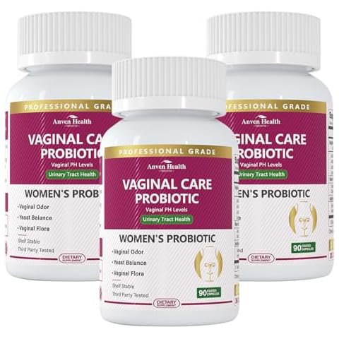 Anven Health Vaginal Probiotics for Women - 60 Billion Womens Probiotic for Vaginal Flora, Odor, Yeast, Gut & Digestive Health with Saffron, Lecithin, Cranberry & Olive Leaf Extracts | 270 Veggie Caps Cover
