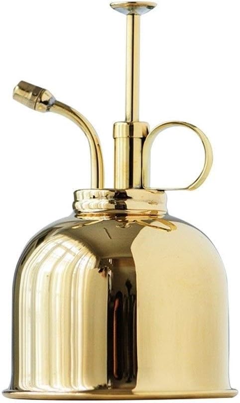 Watering Can Vintage Brass 300ml Kettle Home Gardening Watering Spray Type Watering Can Decorative Watering Can(Brass)