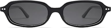 Retro Small Rectangle Sunglasses for Women Men Trendy Narrow Square Sunnies AP3729