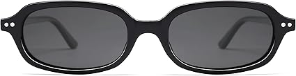 Retro Small Rectangle Sunglasses for Women Men Trendy Narrow Square Sunnies AP3729