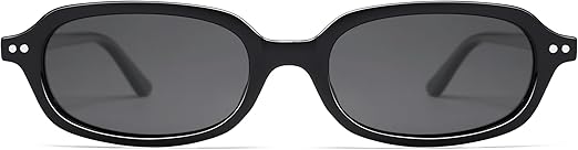 Retro Small Rectangle Sunglasses for Women Men Trendy Narrow Square Sunnies AP3729