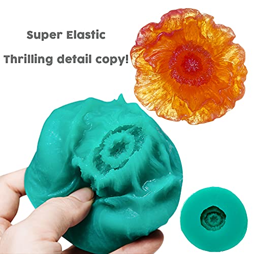 Bbdino Super Elastic Silicone Mold Making Kit, Mold Making Silicone Rubber 70.56 Oz, Liquid Silicone Rubber, Ideal For Casting 3D Resins Molds| Silicone Molds| Food Molds 1:1 By Volume, Jade Green #TOP2