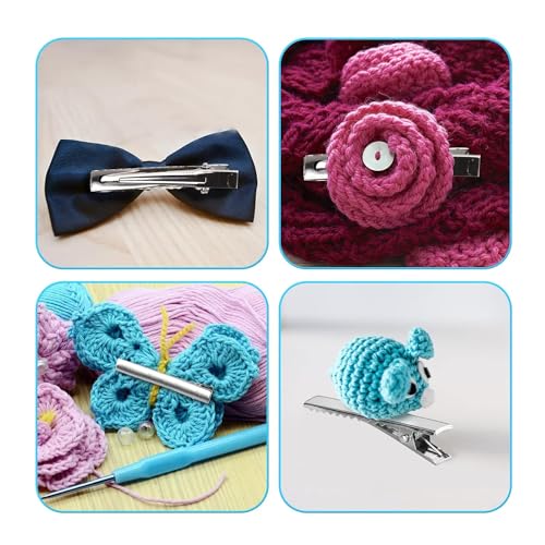 Image of NEOBABY Plain Alligator Metal Hair Clips | Crocodile Clips Styling Sectioning Hair Duck Teeth Hair pins | Curl Clips Barrettes | Craft DIY Accessories for Girls and Women's