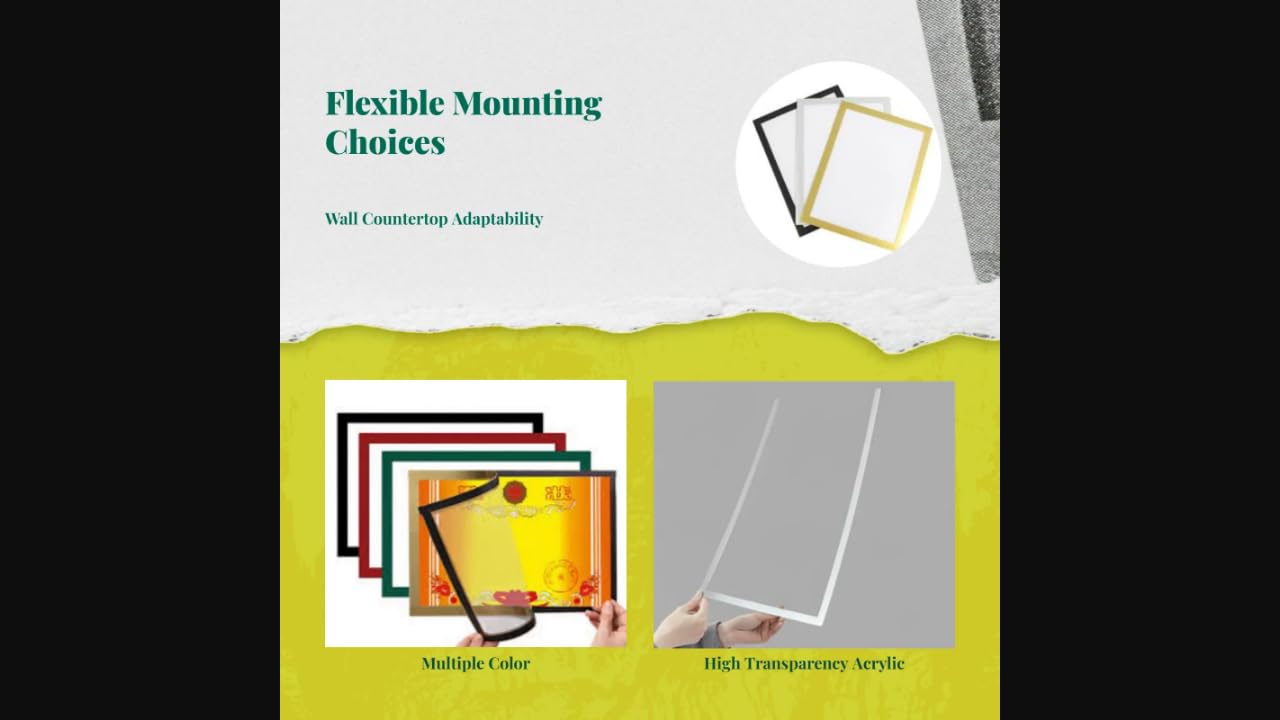 Acrylic Certificate Frame, Wall Display, Transparent Photo Holder Silver A4|Sofas, Loveseats & Chaises|Home & Garden