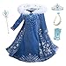 YONIER Costumi Bambina Tulle Diadema Festa Nuziale blu Elsa fantasia principessa Cosplay Costume Carnevale Abito per Bambino Principessa Natale Partito Compleanno Carnevale Abiti Fantasia Vestite