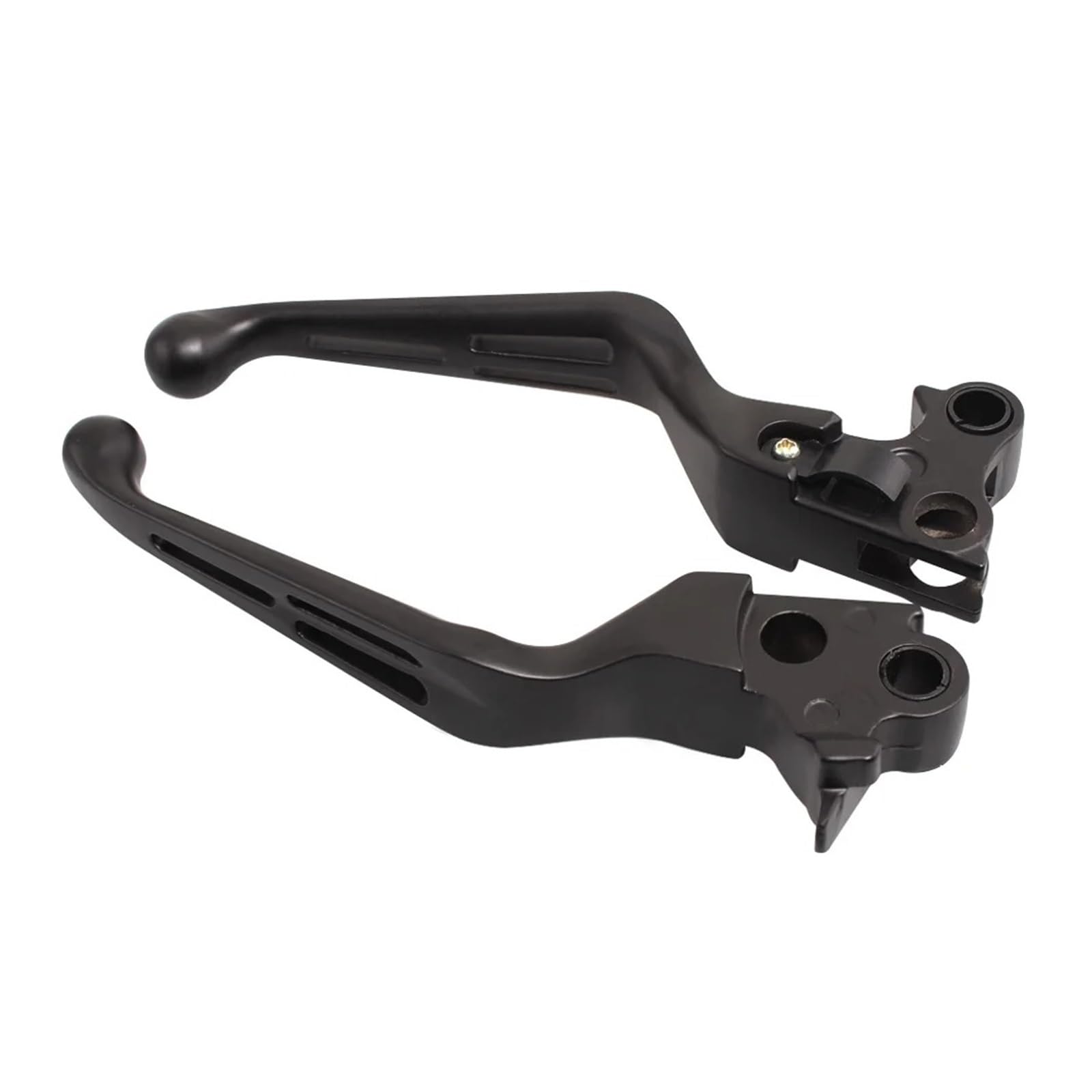 Courte De Frein d'embrayage Leviers Réglables pour Road King pour Dyna pour Softail Fat Boy 1996-2017 Levier De Frein d'embrayage Moto en Aluminium Noir