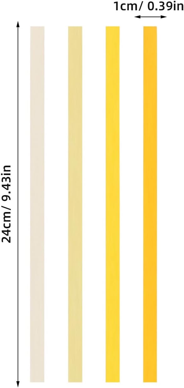 5400pcs Double-sided Origami Paper Strips Yellow Gradient for DIY Star Making, Handmade Craft Paper for Arts and Crafts Projects