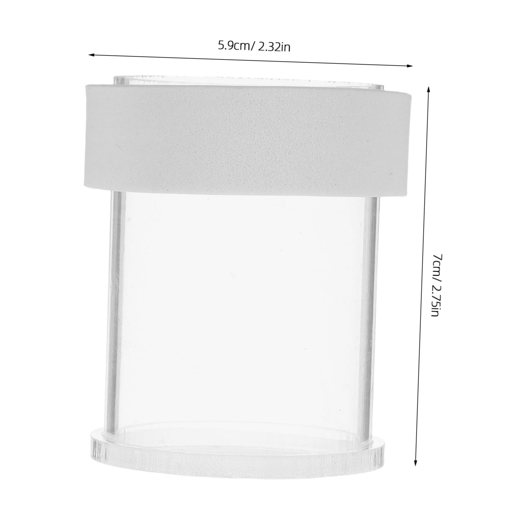 BESTonZON Fish Tank Feeder Aquarium Fish Feeder Aquarium Shrimp Accessories Seahorse Feeding Station Acrylic Shrimp Feeding Ring Acrylic Transparent