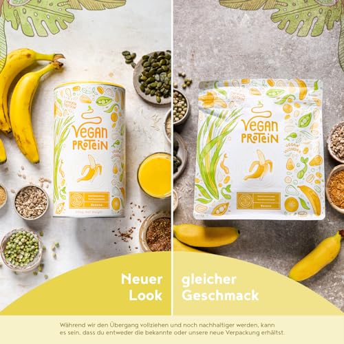 Alpha Foods Vegan Protein Tropical Banana – Pflanzliches Proteinpulver