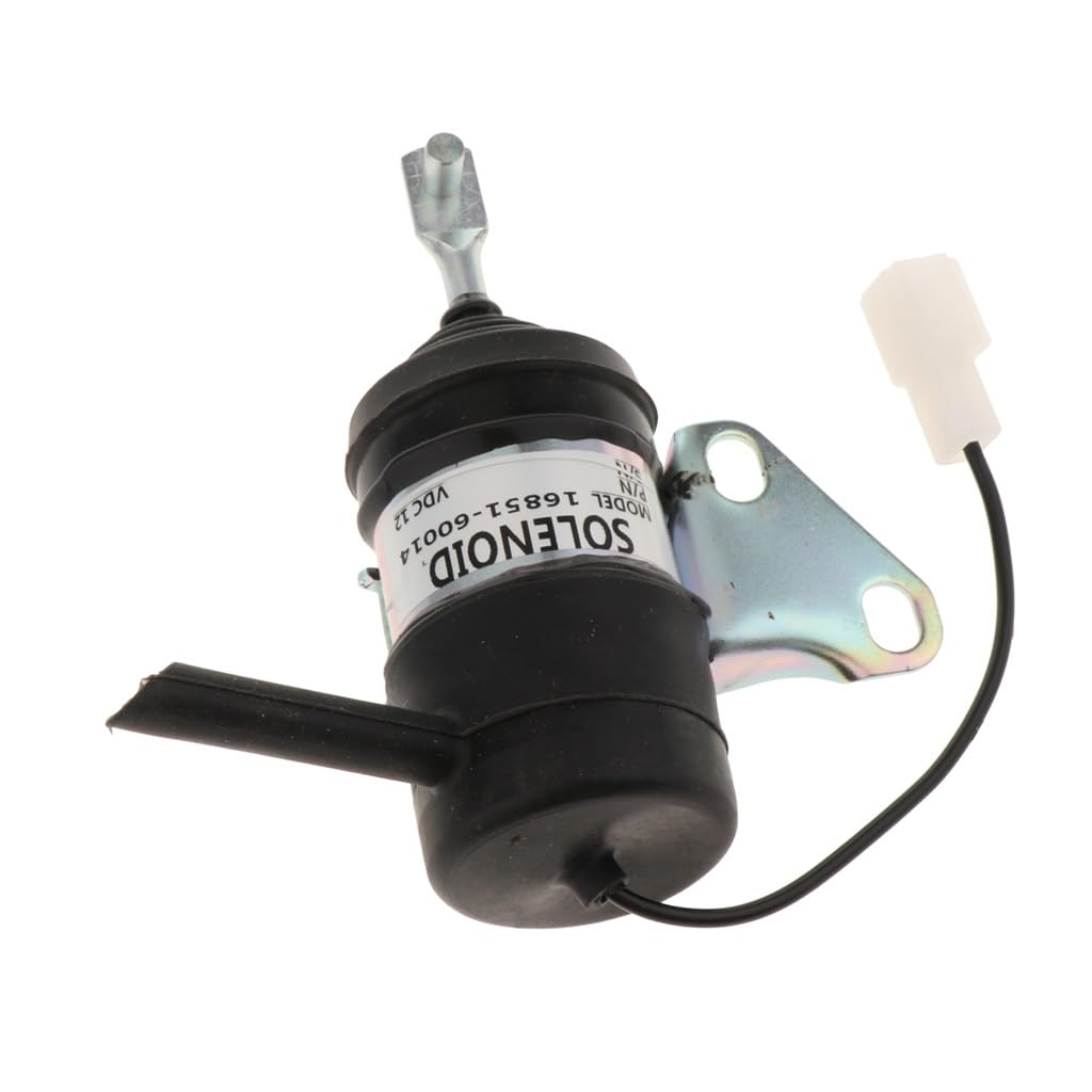 MayNuo Solenoide de Apagado de Combustible Duradero de 12 V for Excavadora de Tractor cortacésped Kubota RTV RTV900-16851-60014, aleación de Aluminio