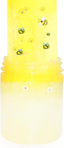 Miniatura 3 de Cloud Slime Bees 2 colores, suministros de limo de mantequilla, juguetes sensoriales para aliviar el estrés, kit de slime elástico crujiente