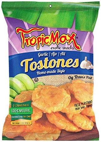 TropicMax Tostones Chips - Pack of 5 Homemade Style 100% Natural Plantain Snack - Non-GMO, Kosher, Vegan, Gluten-Free, Certified Kosher