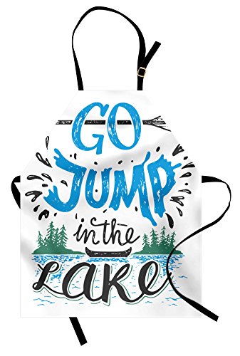 Lunarable Cabin Apron, Vintage Typography...