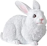 HANDIYA Skulptur Handwerkliche Skulpturharzkaninchenstatue Kunstwerk Figuren Tierverzierungen Fernseher Kabinett-Desktop-Couchtisch-Handwerk (Color : E)
