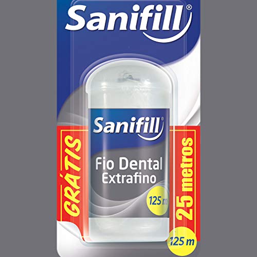 Fio Dental Extra Fino 125 Metros, Sanifill