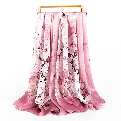 Foulard en soie de mûrier pour femme, châle élégant d'été et printemps