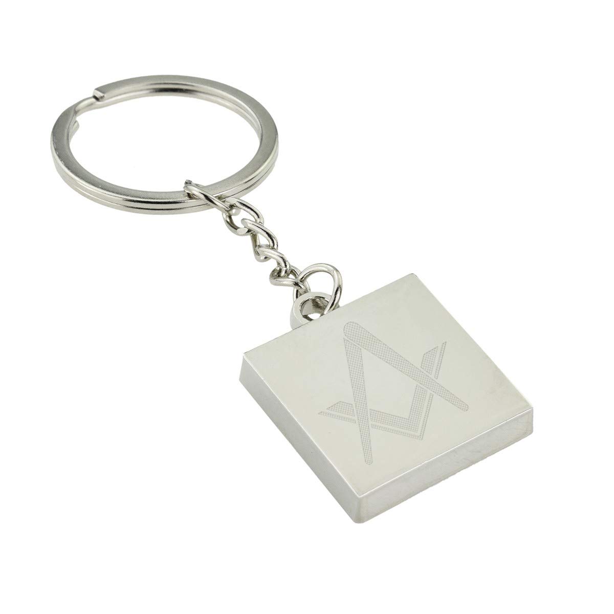 GTR-Prestige Giftware Masonic Silver Engraved Keyring No G