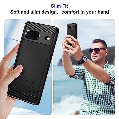 Qiinogow Case Compatible with Google Pixel 7, Slim Fit Phone Cover with Shock-Absorption - Image 4