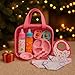 My Sweet Baby 13-Piece Doll Feeding & Diaper Bag Set – Disappearing Milk Bottles, Bibs, Pacifiers, Diapers & Accessories Set – Pretend Play Baby Doll Care Kit for Girls – Fits 12–18″ Dolls