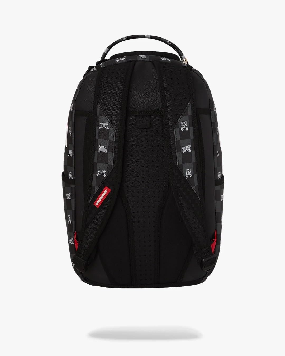 SPRAYGROUND Zaino Nero GRAY PEEKING CHARACTER CHECK DLXSV BACKPACK