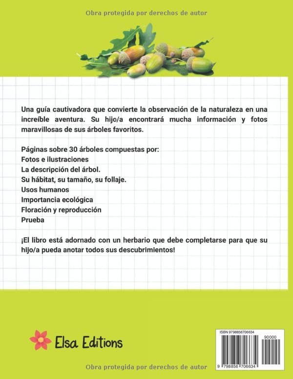 Miniatura 2 de El libro de árboles para niños Guía para reconocer los árboles y las hojas de los bosques en otoño, con un herbario para rellenar, para niños desde