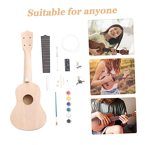 Vaguelly 1 Set 21 Para Adultos Instruments De Musique Pour Adultes Starter Guitare Acoustique Bois Guitare Étudiant Guitare Ukulélé DIY Kit DIY Ukulele Suite Component Self Made - Les Beatles, Paul McCartney, John Lennon, RIngo Starr, George Harrison Vaguelly 1 Set 21 Para Adultos Instruments De Musique Pour Adultes Starter Guitare Acoustique Bois Guitare Étudiant Guitare Ukulélé DIY Kit DIY Ukulele Suite Component Self Made – Image 4