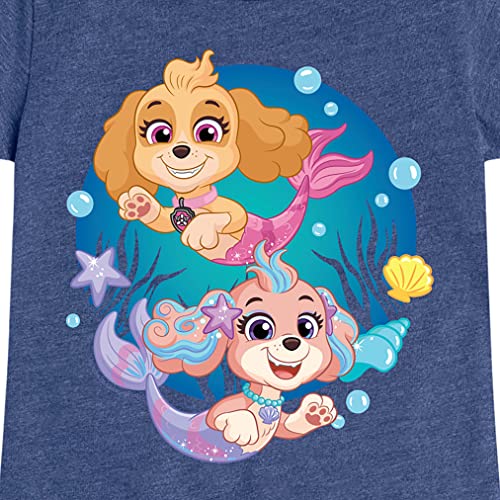 HYBRID APPAREL - Paw Patrol Aqua Pups - Skye and Coral - Toddler and Youth Girls Short Sleeve Graphic T-Shirt - Size Medium3