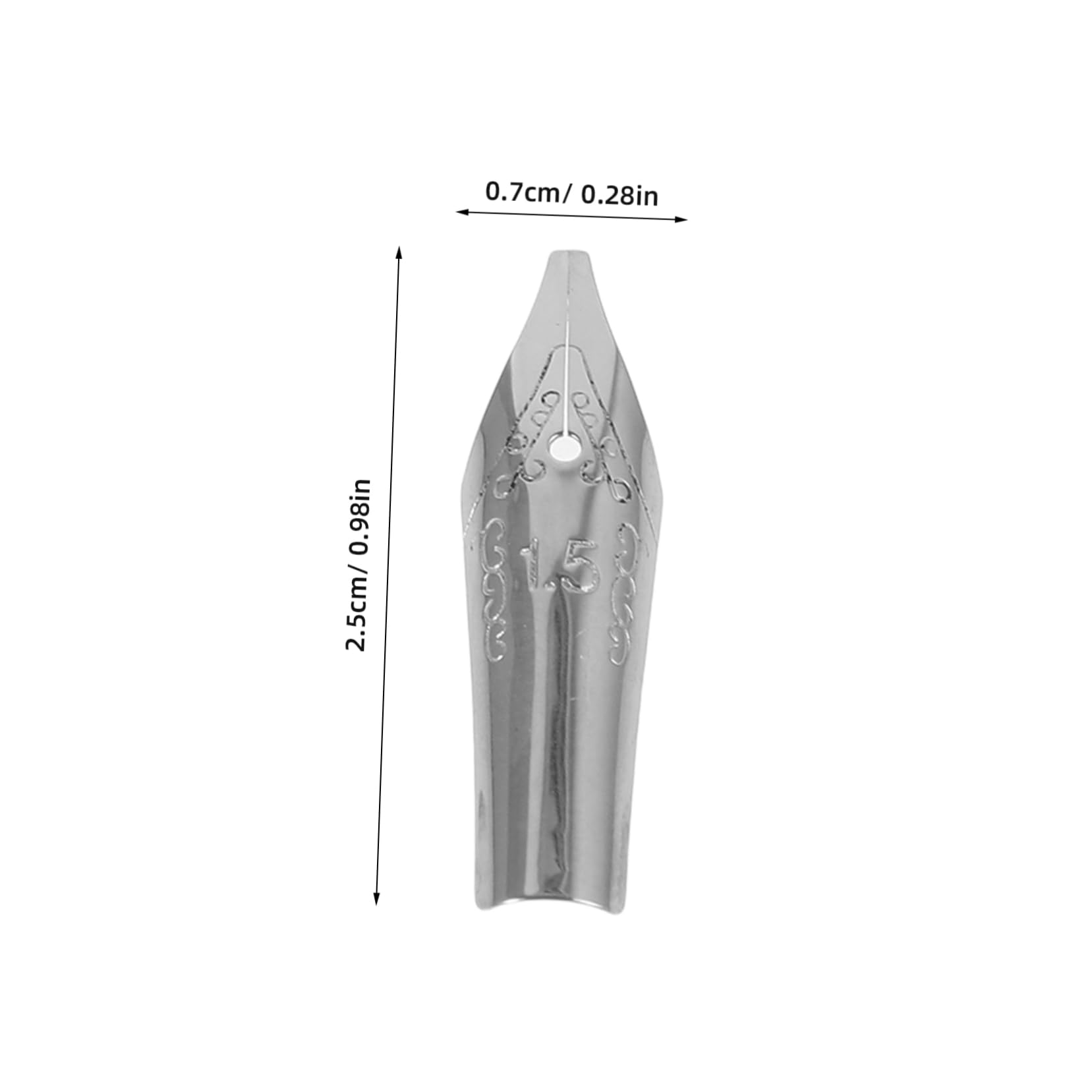 jojofuny 20pcs Stainless Fountain Pen Nibs Replacement Nibs for Smooth Writing Tips for Calligraphy and Lettering for Fountain Signing Pens