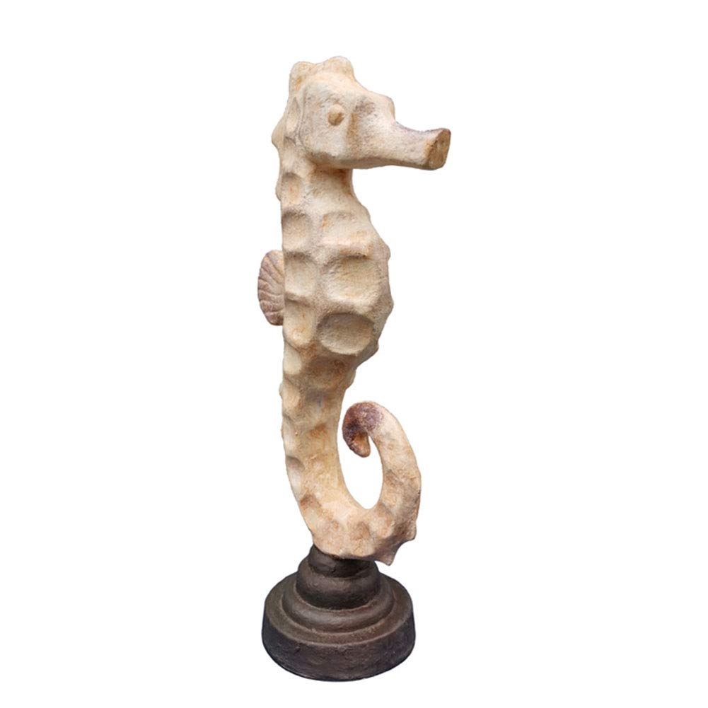 Escultura de Estatua de Caballito de mar, Mini Estatua de hipocampo, Adorno de Estatua de Vida Silvestre, artesanía de Animales, Regalo de decoración de Resina Retro
