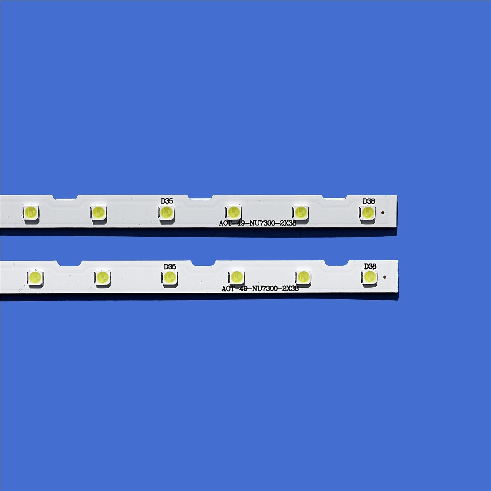 LED-Hintergrundbeleuchtungsleiste 38LED for 49"TV UE49NU7140U UE49NU7100U kompatibel mit AOT_49_NU7300_NU7100_2X38_6V TV Lichtleiste