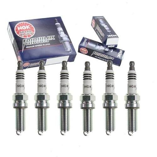 6 pc NGK Iridium IX Spark Plugs compatible with Jeep Grand Cherokee 3.6L V6 2011-2018