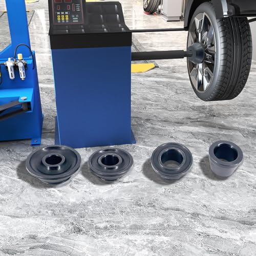 Image of 4 Pcs Universal Wheel Balancer Standard Taper Cone Set - 40mm Shaft- #45 Carbon Steel