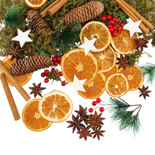 119 Stück Weihnachtskranz Deko Potpourri Weihnachten Weihnachtsdeko...