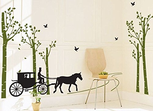 Syga Horse Riding Natural Wall Stickers (B00LP9TJP2) Amazon Price History, Amazon Price Tracker